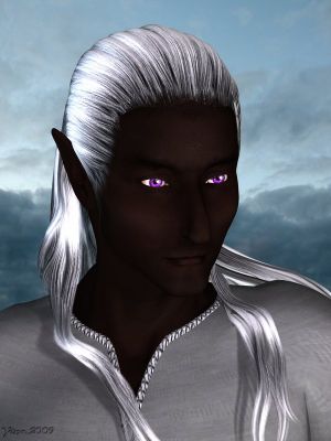 Drizzt
On request of a friend, who wanted a picture of the famous darkelf.
Keywords: darkelf portrait