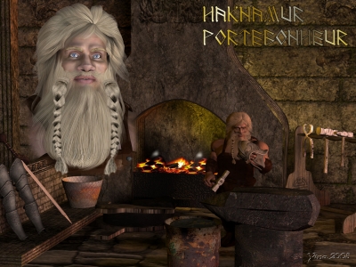 Haknamur
A character portrait of my favorite dwarven smith and pally. *hugs*
Nøgleord: dwarf fantasy